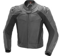 Büse Assen Chaqueta de cuero moto, negro, Talla 28