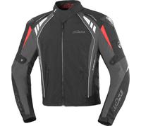 Büse B.Racing Pro Chaqueta de moto textil, negro/rojo, Talla M