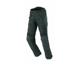 Büse Bormio Pantalones de moto textil, negro, Talla 32