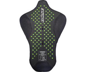 Büse Breeze Protector de espalda, negro/verde, Talla S