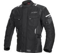 Büse Breno Pro Chaqueta textil de motocicleta, negro-gris, tamaño XL