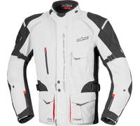 Büse Grado Chaqueta de moto textil, Gris claro/negro/rojo, Talla Short 32