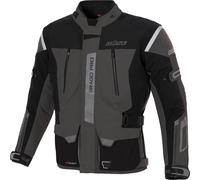 Büse Grado Pro Chaqueta textil impermeable para motocicleta, negro-gris, tamaño 60 para Hombres