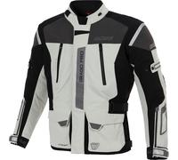 Büse Grado Pro Chaqueta textil impermeable para motocicleta para mujer, negro-gris, tamaño 36