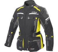 Büse Highland 2 Chaqueta textil para motocicletas para damas, negro/gris/amarillo, Talla 46