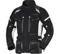 Büse Highland III Chaqueta impermeable para motocicletas, negro/gris claro, Talla 38