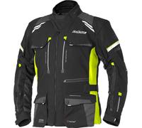 Büse Highland III Giacca tessile impermeabile per motociclette, nero/neon/giallo, 46