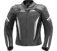 Büse Imola Damas chaqueta de cuero de la motocicleta, Negro/Blanco, Talla 40