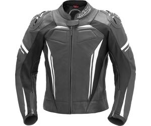 Büse Imola Damas chaqueta de cuero de la motocicleta, Negro/Blanco, Talla 42
