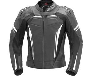 Büse Imola Damas chaqueta de cuero de la motocicleta, Negro/Blanco, Talla 44