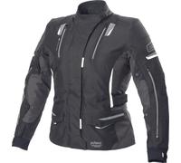 Büse Jana Chaqueta textil para motocicletas para damas, negro-gris-blanco, tamaño 36 para Mujer