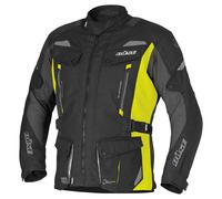 Büse Lago 3 Chaqueta textil para motocicletas, negro/neón/amarillo, Talla 2XL