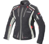 Büse Linda, chaqueta textil impermeable mujer 34 female Negro/Gris Claro/Rojo