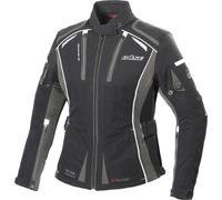 Büse Linda Chaqueta textil para motocicletas para damas, negro/gris, Talla 44
