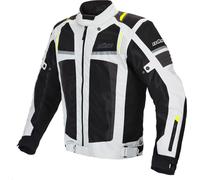 Büse Livorno Chaqueta textil de motocicleta, Gris claro, Talla 5XL