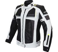Büse Livorno Chaqueta textil de motocicleta para damas, gris, tamaño 42 para Mujer
