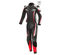 Büse Mille Dos piezas señoras traje de cuero de la motocicleta, negro-rojo, tamaño 44 para Mujer