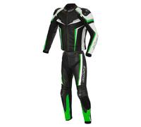 Büse Mille De 2 Piezas Traje De Cuero Negro/Blanco/Verde 50 hombres