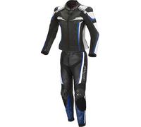 Büse Mille Dos piezas señoras traje de cuero de la motocicleta, negro/azul, Talla 34
