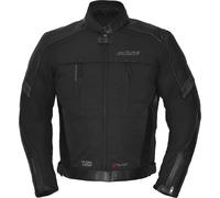 Büse Novaro Chaqueta impermeable de cuero para motos, negro, tamaño 64 para Hombres