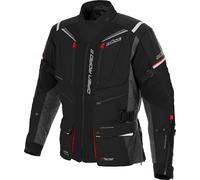 Büse Open Road III, chaqueta textil impermeable mujer 38 female Negro/Gris Oscuro/Rojo