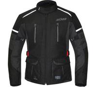 Büse Rider Chaqueta textil impermeable para niños, negro-gris, tamaño L