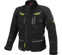 Büse Storm, chaqueta textil impermeable 60 male Negro/Amarillo Neón