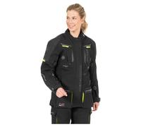 BÜSE Storm Para Mujer Chaqueta De Tela Negro/Amarillo neón 36 mujeres