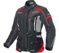 Büse Torino II Chaqueta textil de motocicleta para damas, negro-rojo, tamaño 44 para Mujer