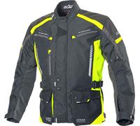 Büse Torino II, chaqueta textil impermeable 28 male Negro/Amarillo Neón