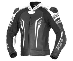 Büse Tormo damas Chaqueta combinada de cuero Negro/Blanco 19 unisex
