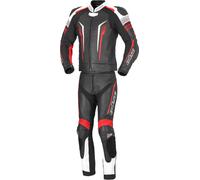 Büse Tormo Traje de cuero de moto de dos piezas, negro/rojo, Talla 54