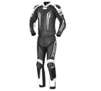Büse Tormo Tuta in pelle da motociclista a due pezzi, nero/bianco, 50