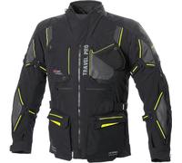 Büse Travel Pro, chaqueta textil impermeable 58 male Negro/Amarillo Neón