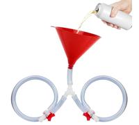 Bueso de bong de cerveza, embudo de bebida de doble válvula y tubos a prueba de fugas para la fiesta del bar de casa, alcohol