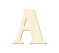 Bütic GmbH - Letras de Madera - Senza Bella Black - Texto/Texto con selección de tamaño, Madera, Großes A, 20 cm