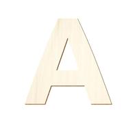 Bütic GmbH - Letras de Madera - Ubuntu - Texto/Texto con selección de tamaño, Madera, Großes A, 15 cm