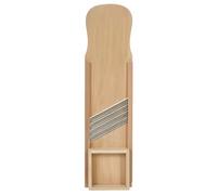 bütic Madera mandolinas Rallador de verduras escofina FSC + opcional - Mazo, tamaño: tilo 94 x 24 cm - 4 Cuchillos