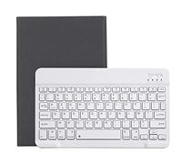 Bueuwe Funda con Teclado para Huawei Matepad 10.4 2020 - Teclado Francés AZERTY, Teclado Retroiluminado De 7 Colores Desmontable con Portalápices, BAH3-AL00/ BAH3-W09,Negro