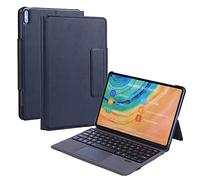 Bueuwe Funda con Teclado para Huawei Pro 10.8 2021/2019, Diseño QWERTY En Inglés, Teclado Bluetooth con Trackpad Incorporado, Funda Inteligente De Cuero Delgado,Matepad Pro 10.8
