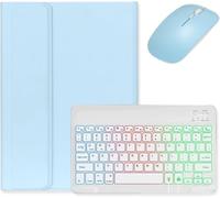 Bueuwe Funda con Teclado para Lenovo Tab P11 2ª generación 11,5" (TB350FU / TB350XU) 2023, Funda para Teclado inalámbrico Desmontable retroiluminada con ratón,Sky Blue