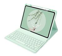 Bueuwe Funda con Teclado para Xiaomi Pad 5/5 Pro, Teclado Bluetooth Desmontable con portalápices,Verde