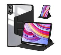 Bueuwe Funda Giratoria para Redmi Pad Pro 12,1« / Poco Pad 12,1», con Soporte para lápiz, Funda Protectora giratoria de 360 Grados, Compatible con la función de activación automática al abrirla,Negro