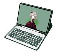 Bueuwe Funda para Teclado para iPad Air 5th Gen 2022/Air 4th Gen 2020 10.9, Teclado inalámbrico Desmontable con Cubierta Protectora magnética portalápices Incorporado,Dark Green