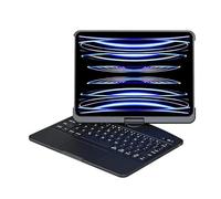 Bueuwe Funda Teclado para iPad Air de 11 Pulgadas M4 2026/M3 2025/M2 2024, trackpad, Teclado Bluetooth, giratoria 360°, con Soporte para el lápiz,Radiant Gold Black