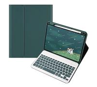Bueuwe Funda Teclado para Redmi Pad 2 Pro de 12,1 Pulgadas 2025, Teclado Inalámbrico Bluetooth Desmontable,Midnight Green