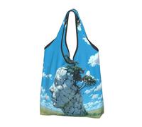 Buewutiry 3 bolsas grandes para mujer, ligeras, agrietadas, con diseño de árbol de cabeza de tierra, reutilizables, plegables, bolsas de compras para comestibles, bolsas de tela, trabajo, playa