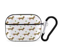 Buewutiry Funda compatible con Airpods Pro de 2ª generación - Funda de perro salchicha y cachorro de tenis compatible con Airpods Pro, bonita funda compatible con Airpods Pro 2