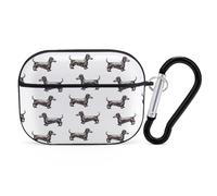 Buewutiry Funda compatible con Airpods Pro de 2ª generación - Funda retro de perro salchicha compatible con Airpods Pro, bonita funda compatible con Airpods Pro 2