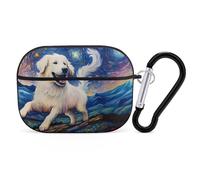 Buewutiry Funda compatible con Airpods Pro de 2ª generación, funda vintage con diseño de cachorro de cielo estrellado compatible con Airpods Pro, bonita funda compatible con Airpods Pro 2